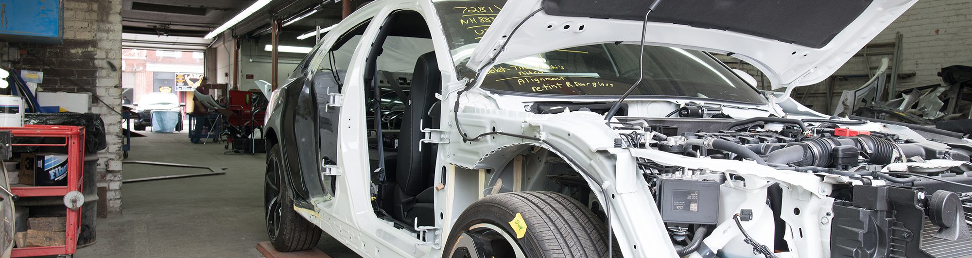 Collision Repair at Mengel-DaFonte Auto Body Inc in Holyoke, MA.
